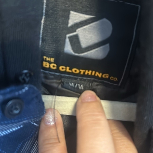 New No tag: The BC Clothing Co Quilted Plaid flannel shirt Men M - Picture 2 of 6